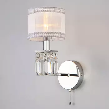 Настенное бра Eurosvet Zaffiro 10099/1 хром/прозрачный хрусталь Strots