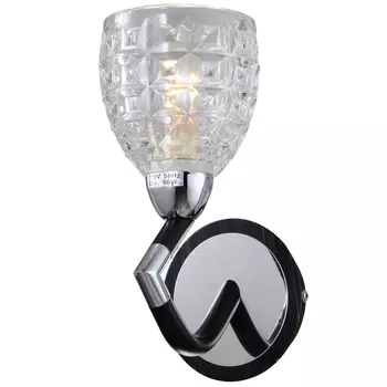 Настенное бра N-Light N-Light 412 412-01-61CDW chrome + dark wengue