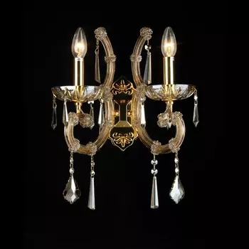 Настенное бра Natali Kovaltseva Monaco 11006/2W GOLD, BRANDY