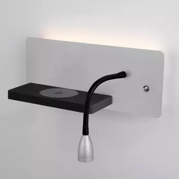 Настенный светильник Elektrostandard Kofro L LED серебро/чёрный (MRL L