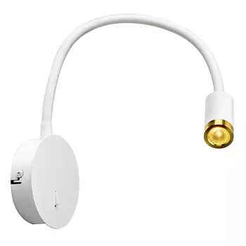 Настенный светильник Lamplandia L1498 WHITE BRASS DIO FLEX PLATE, LED*