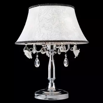 Настольная лампа Eurosvet 3145 3145/3T хром/прозрачный хрусталь Strotski
