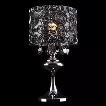 Настольная лампа Eurosvet 3400 3400/1T хром/дымчатый хрусталь наст.лампа Strotski