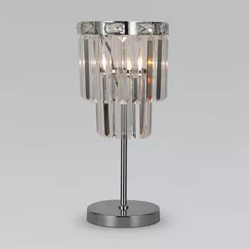 Настольная лампа Eurosvet Elegante 01136/1 хром/прозрачный хрусталь St