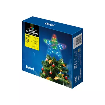 Новогоднее украшение Uniel ULD-H2222-030/DTA MULTI STAR-1