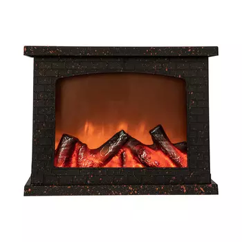 Новогоднее украшение Uniel ULD-L2821-005/DNC/RED BLACK FIREPLACE