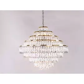 Подвесная хрустальная люстра 10120 Newport 10125+14/C gold