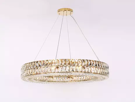 Подвесная хрустальная люстра 10120 Newport 10125+5/S gold