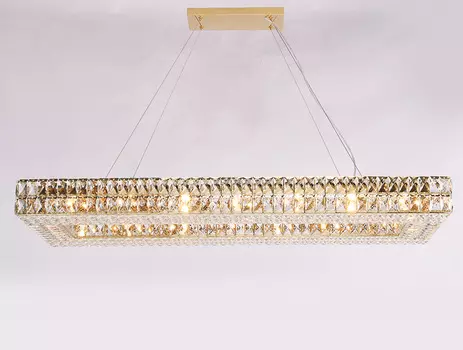 Подвесная хрустальная люстра 10120 Newport 10128+10/S gold