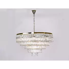 Подвесная хрустальная люстра 10120 Newport 10129+17/C gold