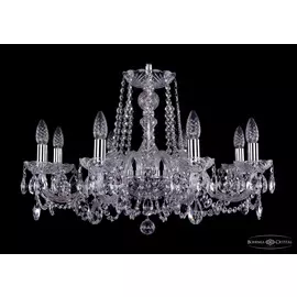 Подвесная хрустальная люстра 1402 Bohemia 1402/8/240 Ni