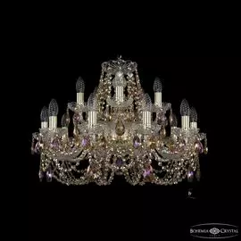 Подвесная хрустальная люстра 1406 Bohemia 1406/10+5/240 G R777