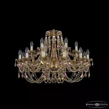 Подвесная хрустальная люстра 1406 Bohemia 1406/12+6/300 G M777