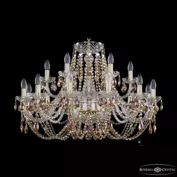 Подвесная хрустальная люстра 1406 Bohemia 1406/12+6/300 G R777