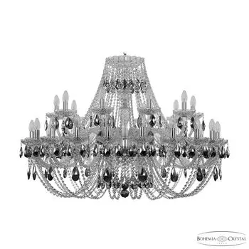 Подвесная хрустальная люстра 1406 Bohemia 1406/20+10/400 Ni K781