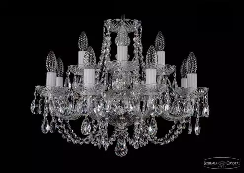 Подвесная хрустальная люстра 1406 Bohemia 1406/8+4/195 Ni
