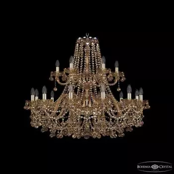 Подвесная хрустальная люстра 1409 Bohemia 1409/12+6/360/2d G M777