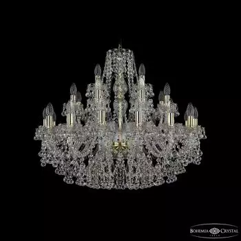 Подвесная хрустальная люстра 1409 Bohemia 1409/16+8+4/300 G