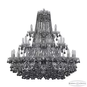Подвесная хрустальная люстра 1409 Bohemia 1409/20+10+5/360/3d Ni R781
