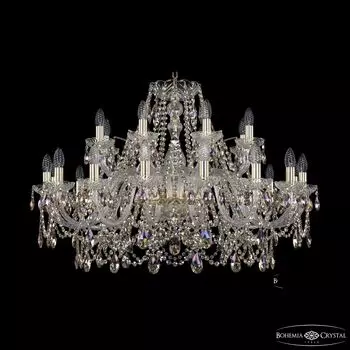 Подвесная хрустальная люстра 1411 Bohemia 1411/16+8/360 G R801
