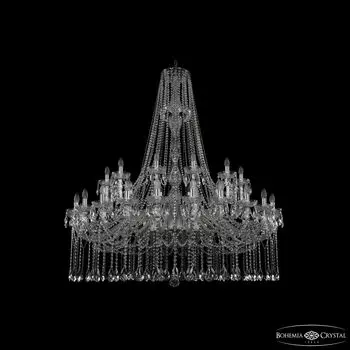Подвесная хрустальная люстра 1413 Bohemia 1413/24+12/530/h-160 Ni