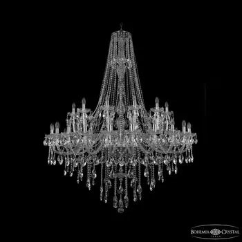 Подвесная хрустальная люстра 1415 Bohemia 1415/24+12+6/530/h-187 Ni