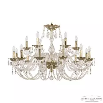 Подвесная хрустальная люстра 1601 Bohemia 1601/12+6/360 G