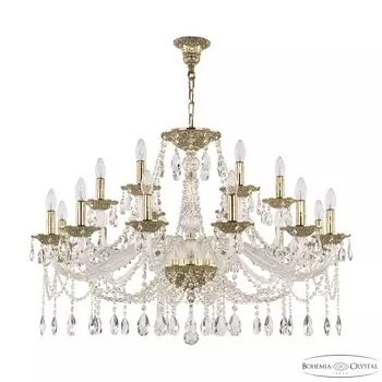 Подвесная хрустальная люстра 1607 Bohemia 1607/12+6/360 G