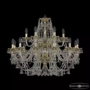 Подвесная хрустальная люстра 1609 Bohemia 16109/12+6/300/2d G