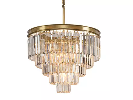 Подвесная хрустальная люстра 31100 Newport 31109/S brass