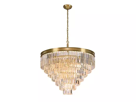 Подвесная хрустальная люстра 31100 Newport 31118/S brass