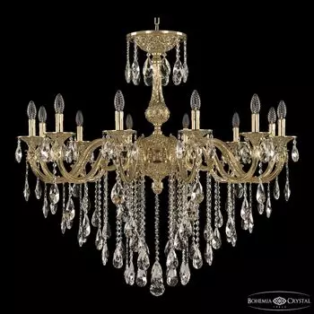 Подвесная хрустальная люстра 7101 Bohemia 71101/12/360 B G