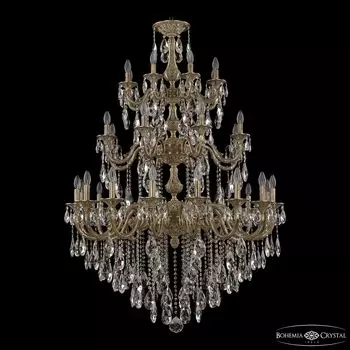 Подвесная хрустальная люстра 7101 Bohemia 71101/16+8+8/360/3d B FP