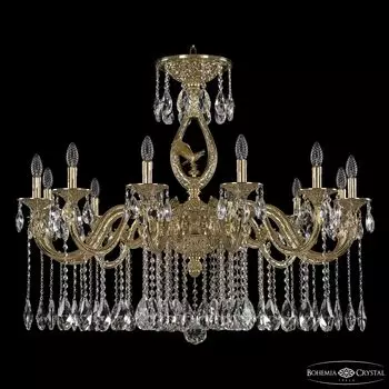 Подвесная хрустальная люстра 7101 Bohemia 71401/12/360 A G FE1S