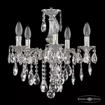 Подвесная хрустальная люстра 7102 Bohemia 71102/5/125 B Ni