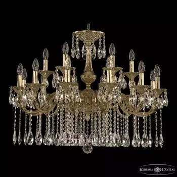 Подвесная хрустальная люстра 7201 Bohemia 72101/12+6/300 A G