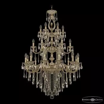 Подвесная хрустальная люстра 7201 Bohemia 72401/12+6+6/300/3d B GW FL3