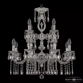 Подвесная хрустальная люстра 7201 Bohemia 72401/8+4/210/2d A NW FA10S