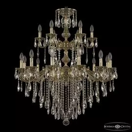 Подвесная хрустальная люстра 7202 Bohemia 72102/12+6/300/2d B GB