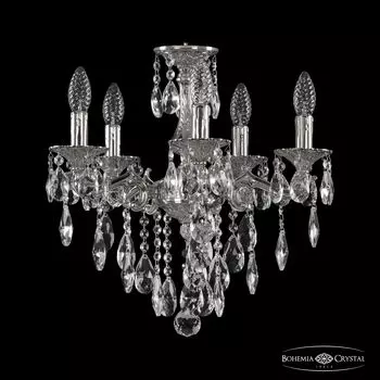 Подвесная хрустальная люстра 7202 Bohemia 72102/5/125 B Ni