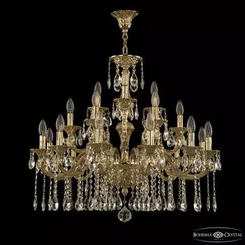 Подвесная хрустальная люстра 7299 Bohemia 72199/12+6+3/250/A G