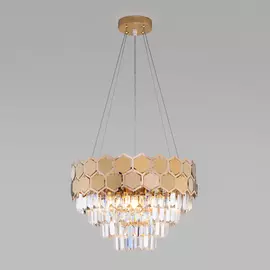 Подвесная хрустальная люстра Ariana Eurosvet 10113/5 золото/прозрачный