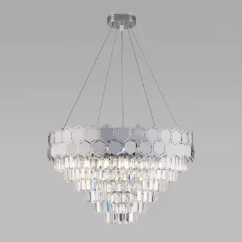 Подвесная хрустальная люстра Ariana Eurosvet 10113/8 хром/прозрачный х