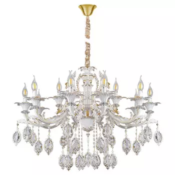 Подвесная люстра AM Group Cleopatra CLEOPATRA SP10+5 WH+GL