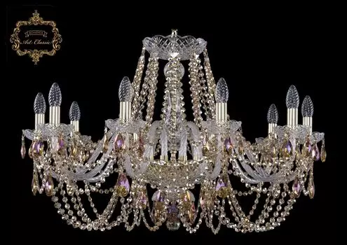 Подвесная хрустальная люстра 11.11 Art Classic 11.11.10.300.Gd.R777
