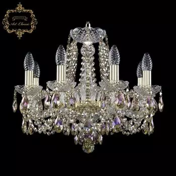 Подвесная хрустальная люстра 11.11 Art Classic 11.11.8.165.Gd.Sp.R801