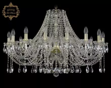 Подвесная хрустальная люстра 11.12 Art Classic 11.12.16.360.Gd.Sp