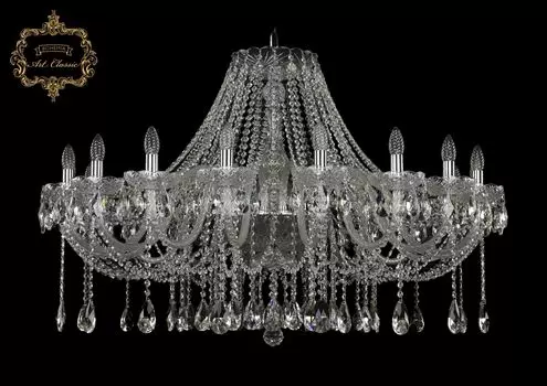 Подвесная хрустальная люстра 11.12 Art Classic 11.12.18.400.Cr.Sp