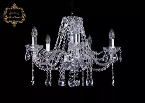 Подвесная хрустальная люстра 11.12 Art Classic 11.12.5.195.Cr.Sp