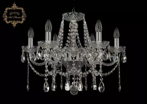 Подвесная хрустальная люстра 11.12 Art Classic 11.12.6.195.Cr.Sp